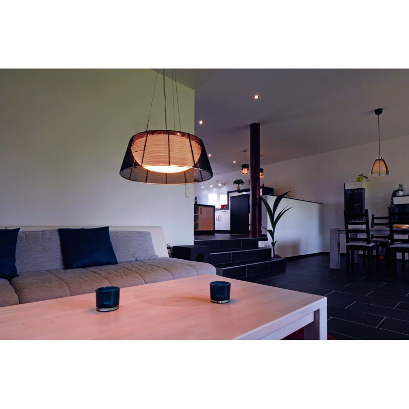 3 - Light Dome Pendant, Black, Black