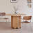 Burlywood Round Solid Wood Dining table-1487264667