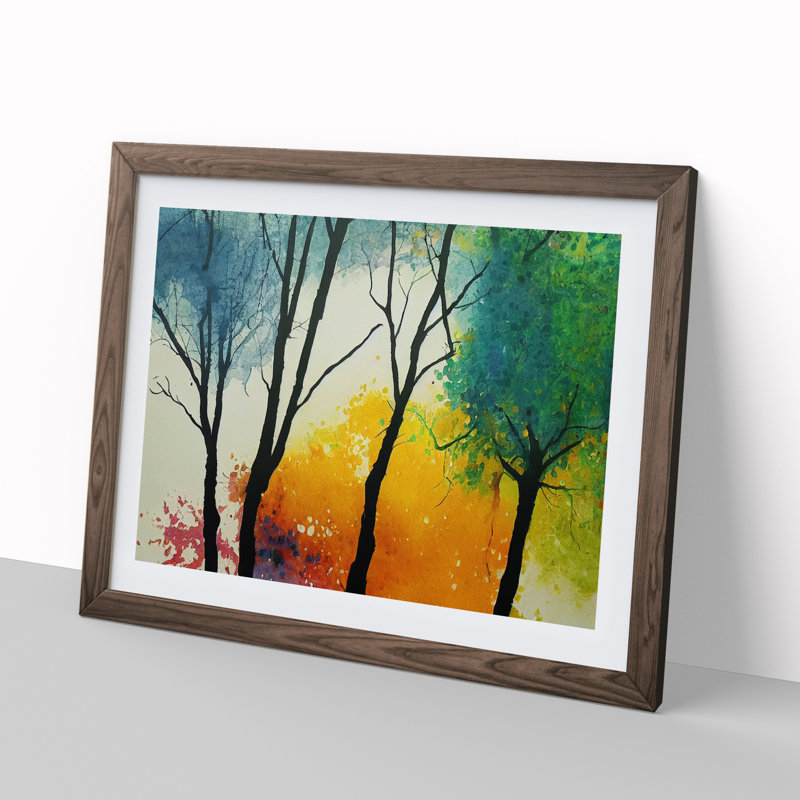 Glorious Trees Abstract - Framed Print