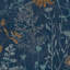 Zen Floral Metallic Wallpaper Double Roll-1356981182