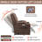 EMON's Large Power Lift Recliner Chair With Massage And Heat For Elderly, Overstuffed Wide Recliners, Heavy Duty Motion Mechanism With USB And Type C Ports, 2 Steel Cup Holders-1097109294-1097109295