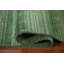 Tapis oriental rayé vert Gabbeh 9 x 11