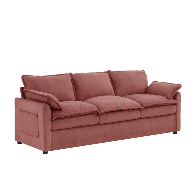 Canapé 88 po 88 po, Rouge