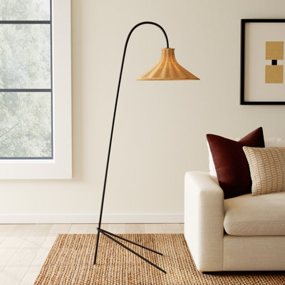 Sylvia 67'' Black Tripod Floor Lamp