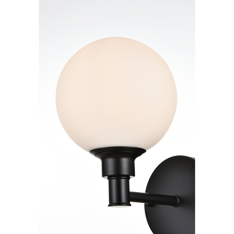 Carmie Dimmable Vanity Light, Black, 1 Light