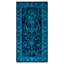 Overdyed Hand-Knotted Wool Modern-Contemporary Blue Area Rug 2' 7" x 5' 2"