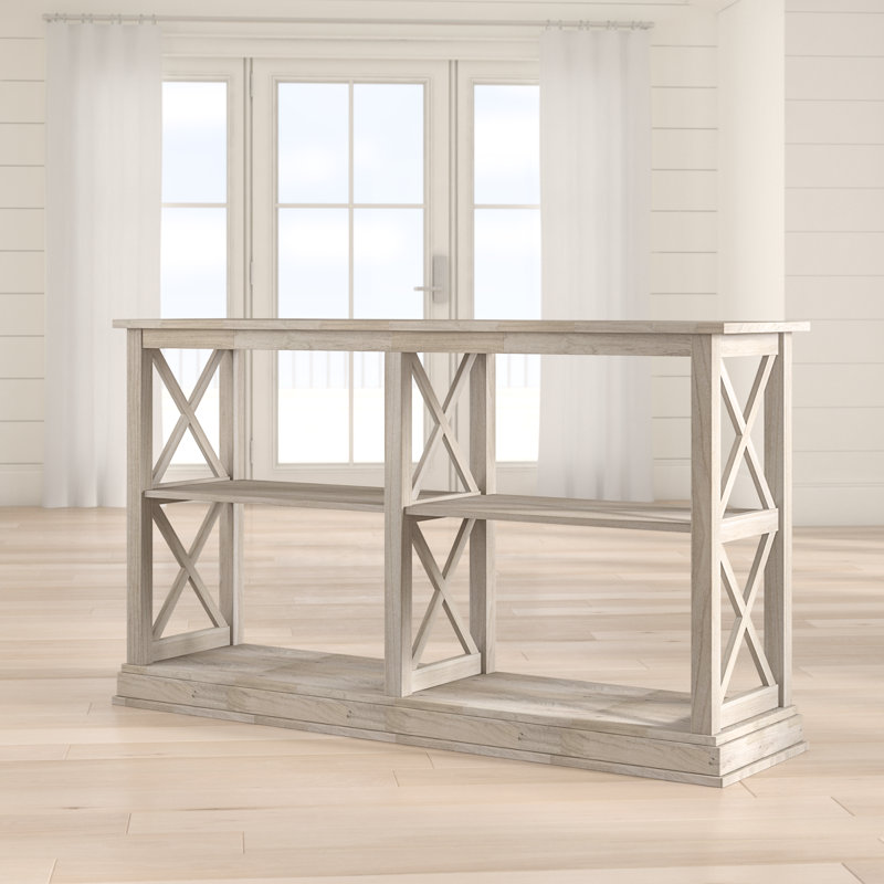 Rossitano 60'' Unfinished Solid Wood Console Table, Unfinished / Ready to Finish