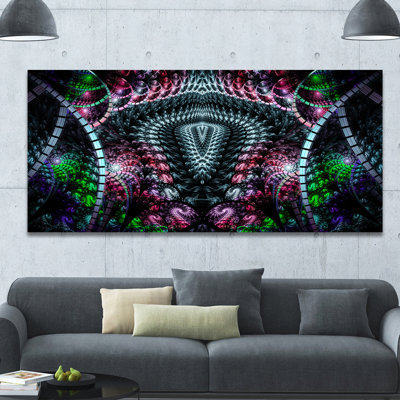 " Strange Fractal Design On Black "
