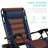 Danny-James Oversized Padded Zero Gravity Chair, Folding Outdoor Patio Recliner w/ Side Tray-116541313
