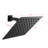 High Waterfall Shower Head - 304 Stainless Steel With Self Nozzles, Ultra-thin & Full Body Cover, Deep Matte Black-117993666