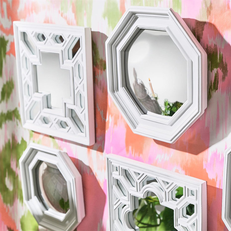 Ensemble de 4 miroirs muraux en résine