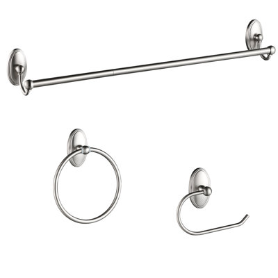 190106 3 - Piece Bathroom Hardware Set