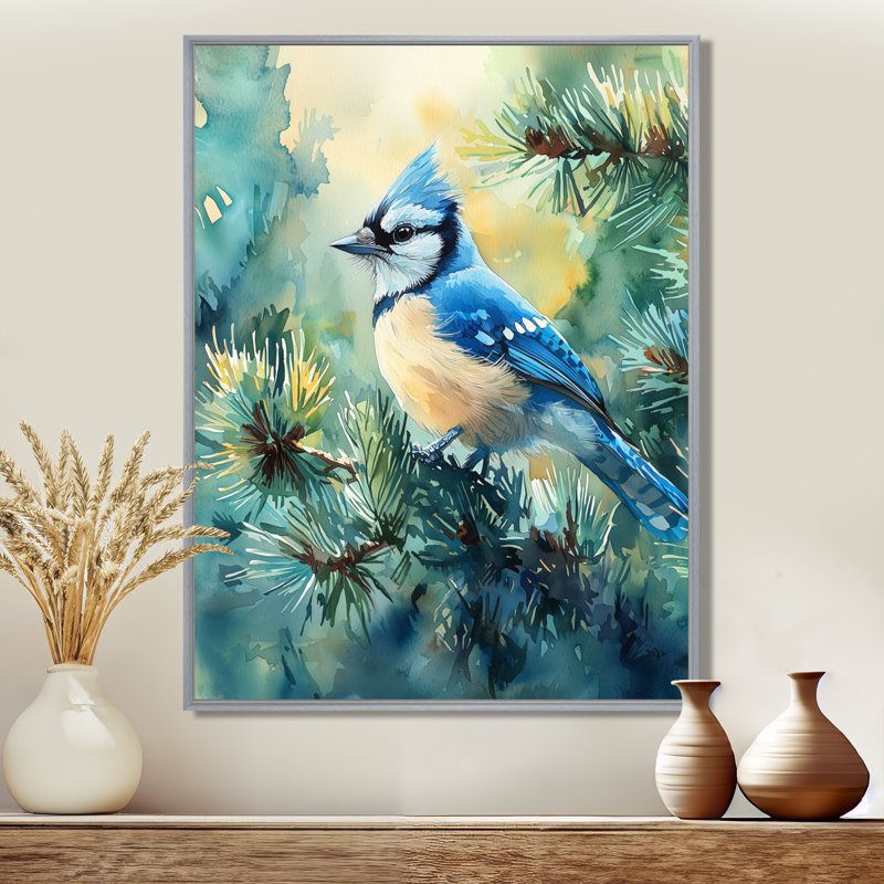 Glyndon - animaux, reproduction d'art sur toile, H 44 po x l 34 po, Impression encadrée flottante, Argent argent
