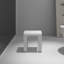 Tabouret de douche Leia blanc mat