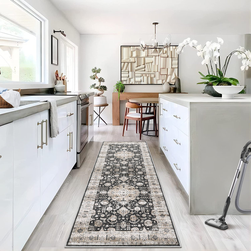 Pascarella Washable Area Rug with Non-Slip Backing, Runner 2' x 6'