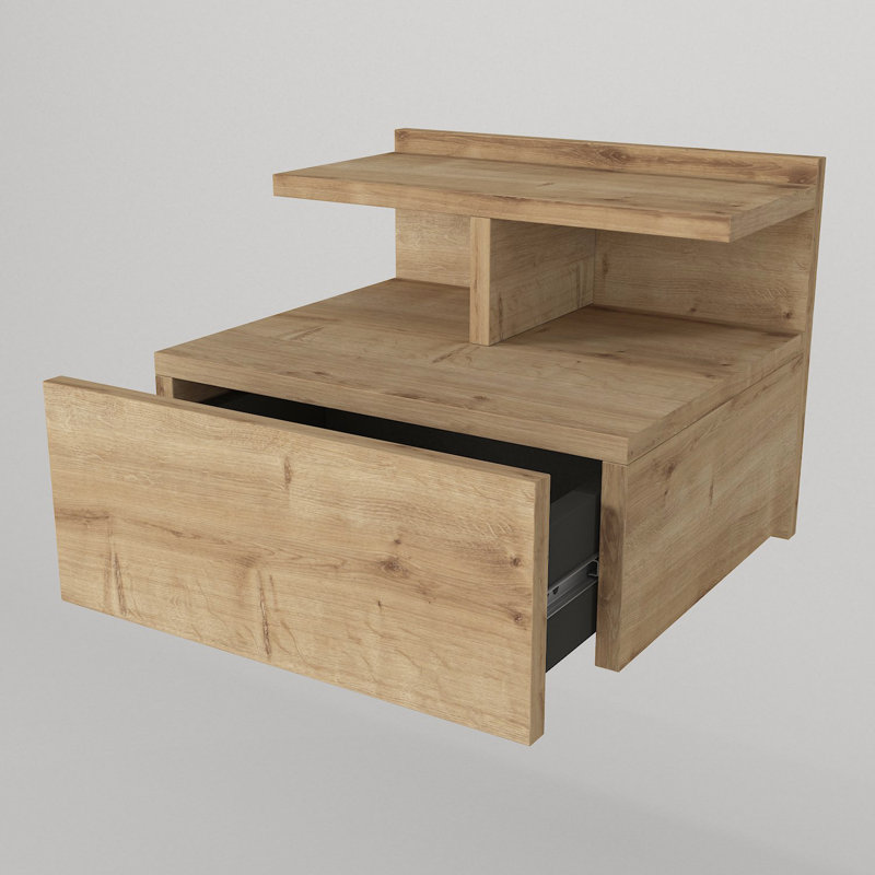 Kerrill 1 Drawer Bedside Table Nightstand