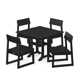 Edge Rectangular 4 - Person 37.63'' Long Dining Set