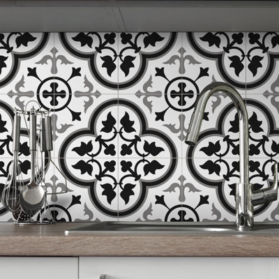 Carreau de mosaïque auto-adhésif en pierre 12 po x 12 po
