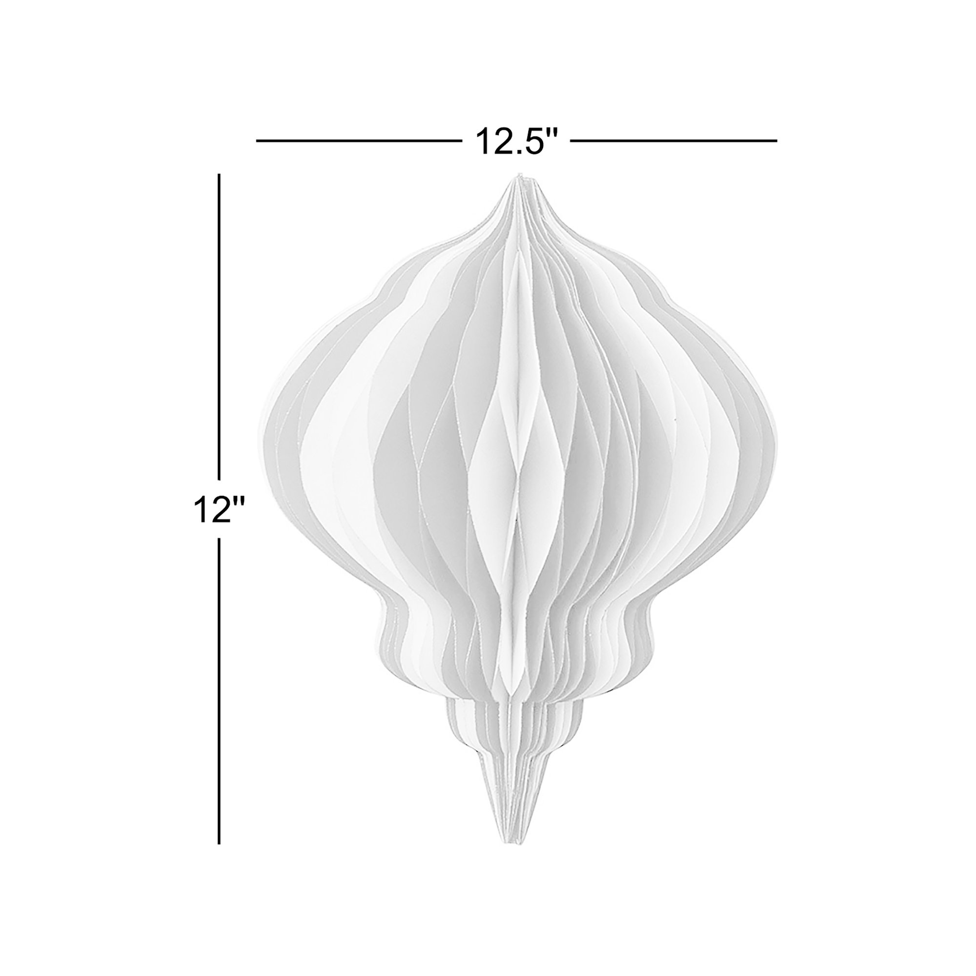 Paper Hanging Figurine Ornament (Set of 2)