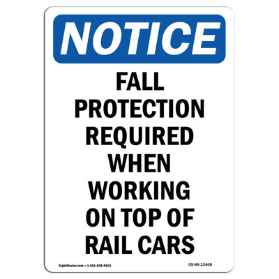 Fall Protection Required When Sign
