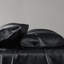 Drap de luxe divisé 7 pièces en satin 100% satin noir, texture douce et lisse, 1 plat, 2 ajustés, 4 taies d'oreiller froissées, doux,