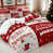 Tissu écossais rouge «Merry Christmas»
