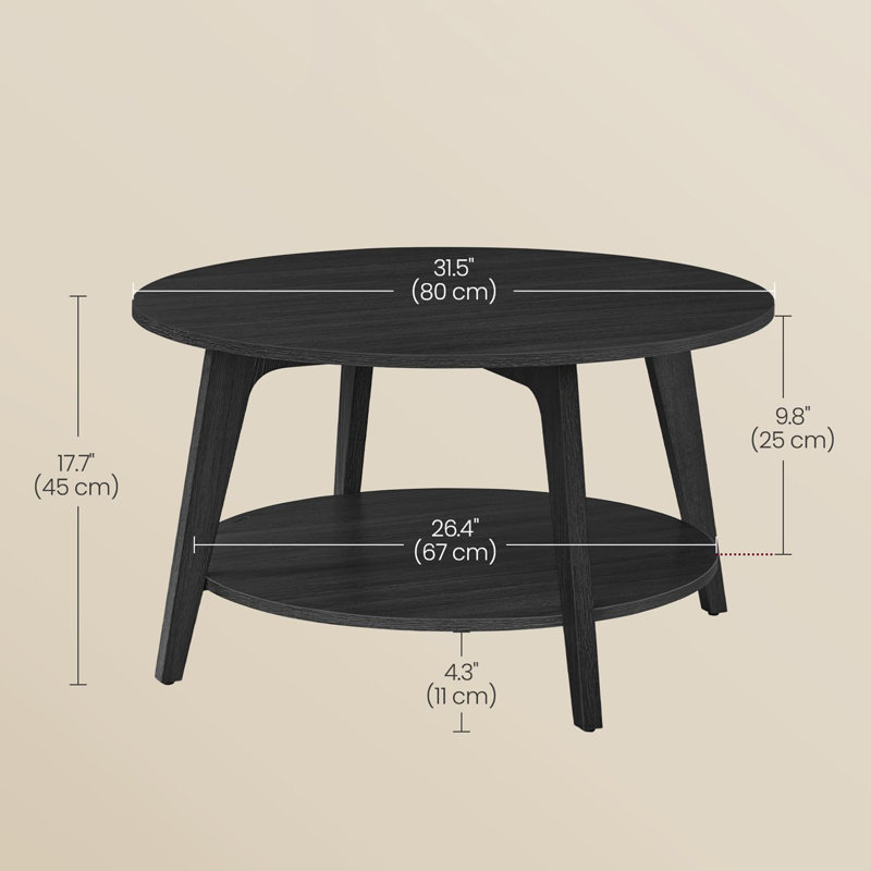 Table basse simple Dony, Gris