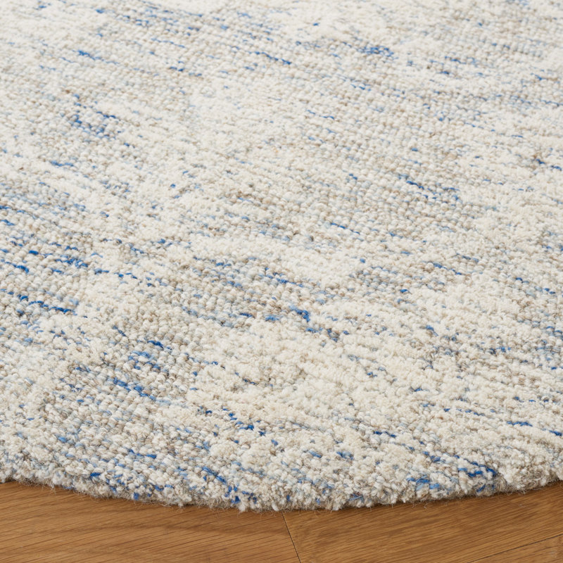 Alfie-James Metro Hand Tufted Indian Wool And Cotton With Latex Damask Rug, Rectangle 4' x 6'