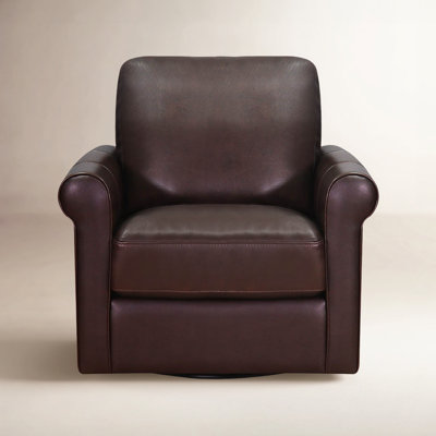 Mayoworth Leather Swivel Club Chair