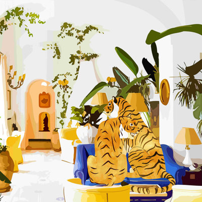 " Tiger Reserve " Painting Print