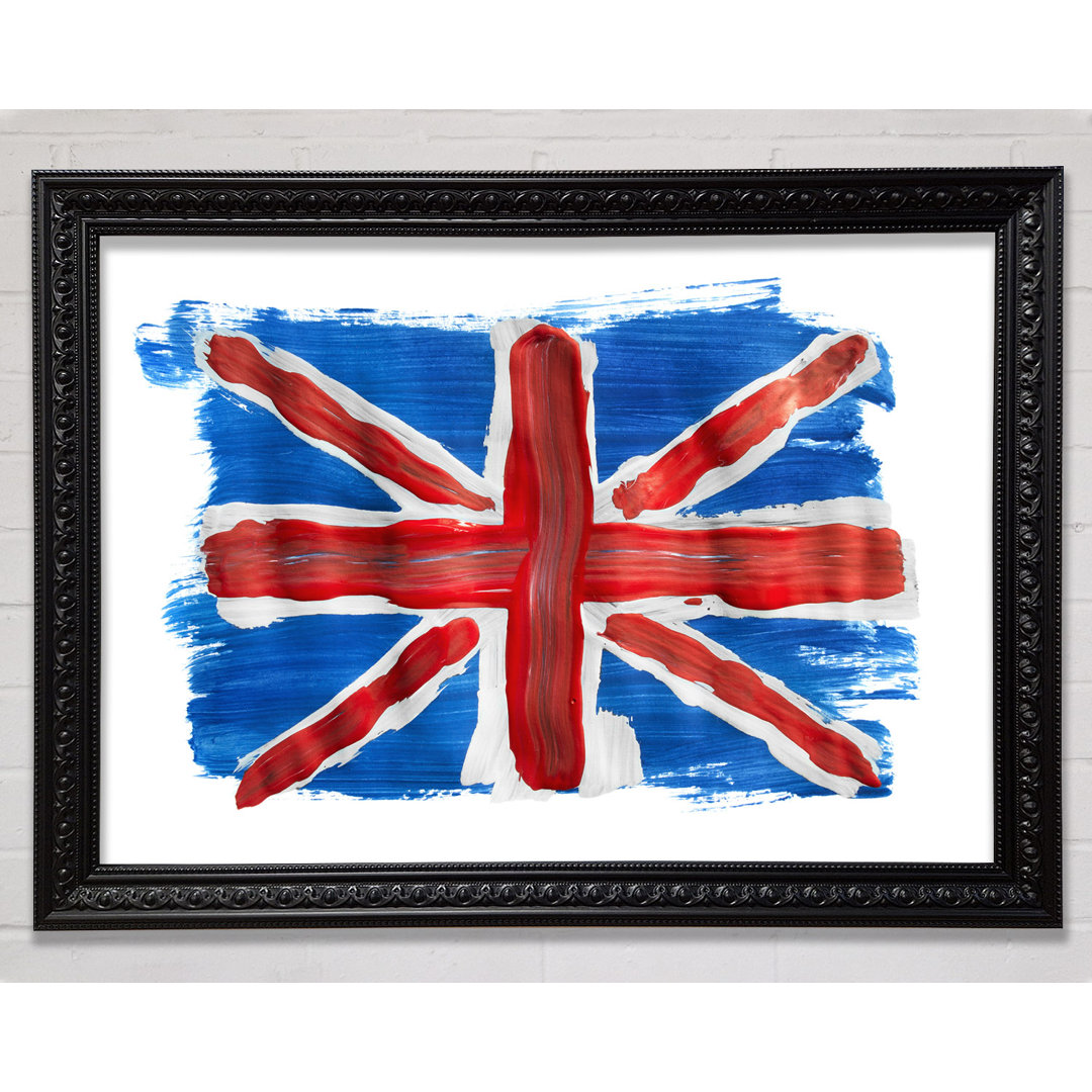 Union Jack Gemälde - Einzelner Bilderrahmen Kunstdrucke