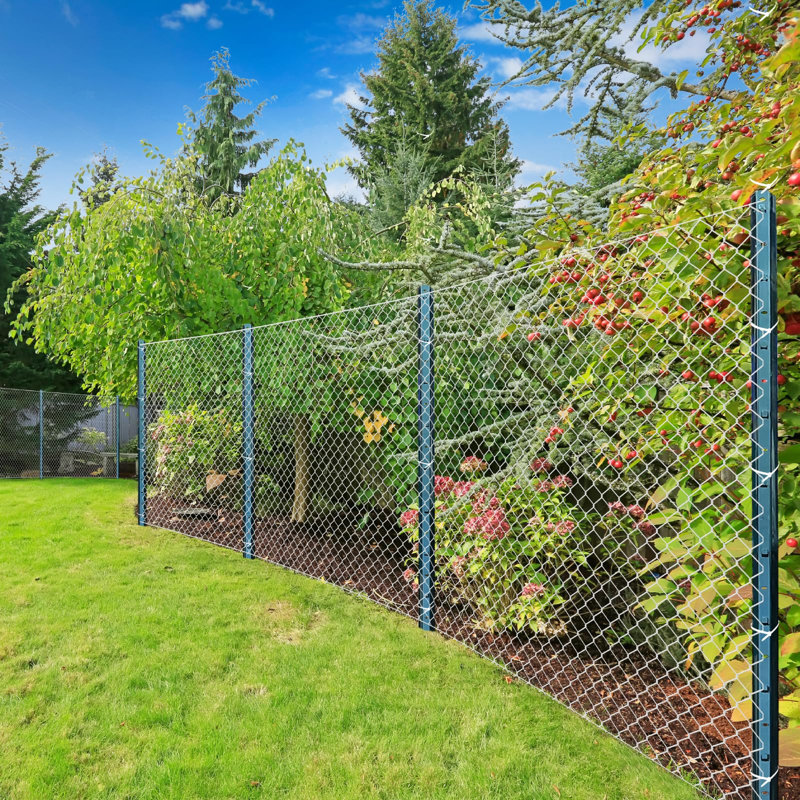 ZESTIE Green Metal Line Post, 121cm H x 8.64cm W x 3cm D
