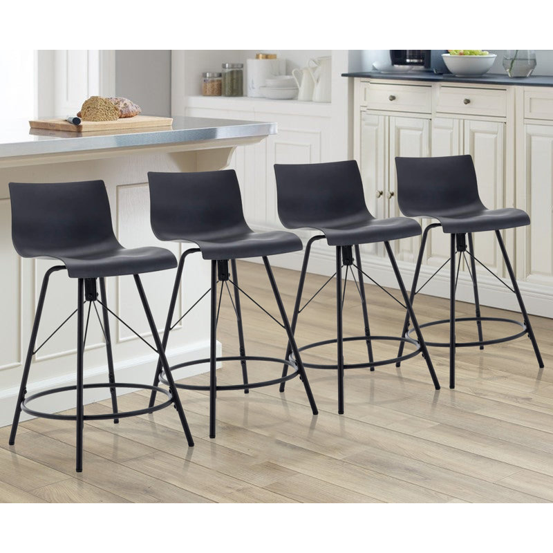 Brettly Counter Stool, Counter Stool (24” Seat Height), Light Gray