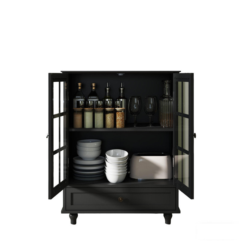 Buffet Minimalist, Noir