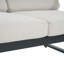 ENSEMBLE DE CHAT 4 PCS Navan, finition noire avec coussin beige