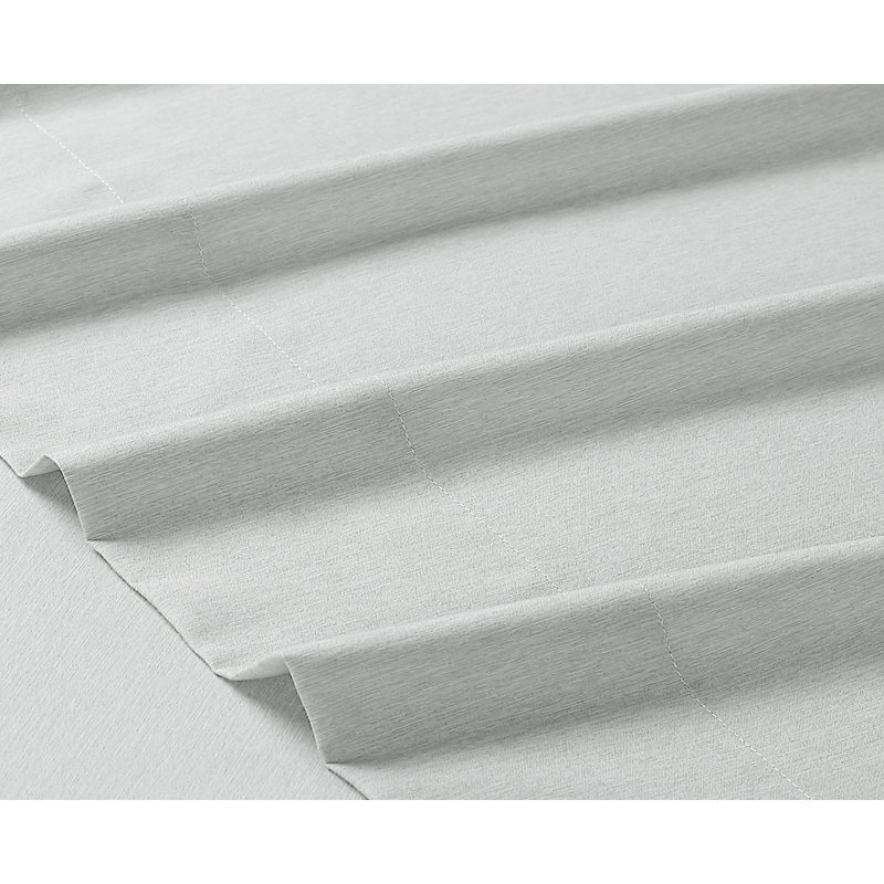 Ensemble de draps en micro-fibre, Ensemble de draps pour lit simple + 1 drap-housse , Gris pale