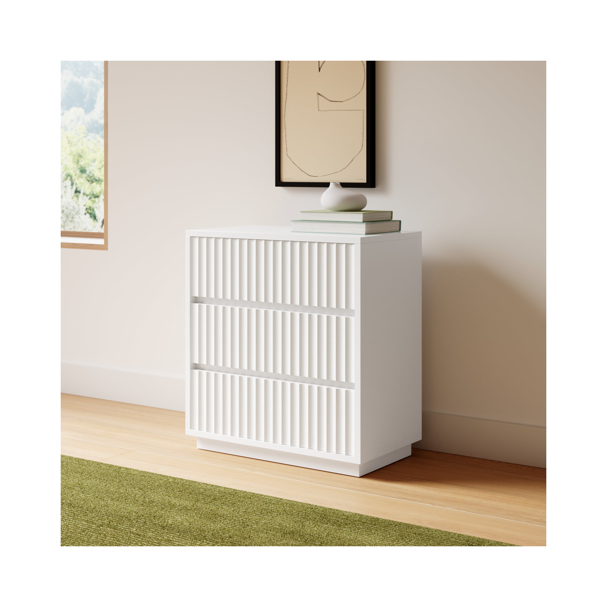 Paloma 3 - Drawer Dresser, White