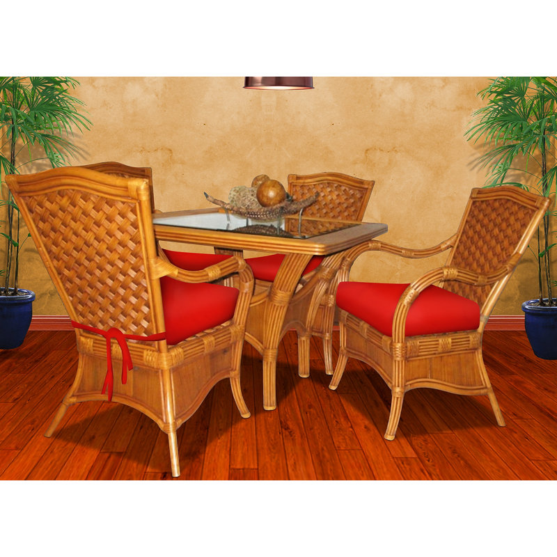 Ensemble de salle à manger Kukulski L 39,25 po x l 39,25 po, Botanical Glow