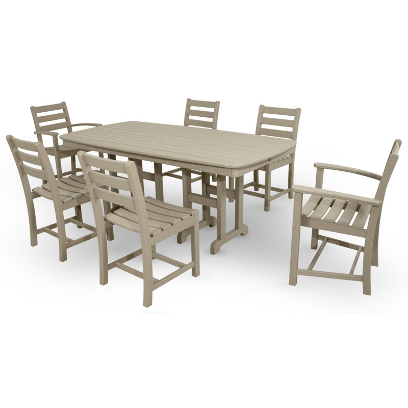 Trex Outdoor POLYWOOD Monterey Bay 7-Piece Dining Set & Reviews ...
