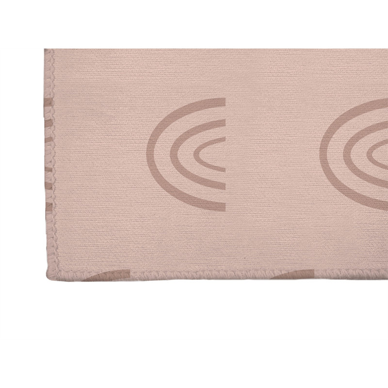 Paillasson Plain Bows Match, Rose, L 72 po x L 48 po
