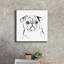 «Line Dog Pug I» par Chris Paschke, estampe numérique sur toile-881708070