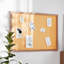  Panneau de liège mural commercial 24 x 36 avec punaises en bois brun foncé-99855685-99855687