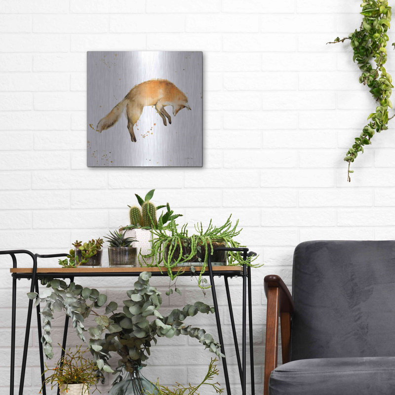 «J passer le renard» par Katrina Pete, H 12 po x l 12 po