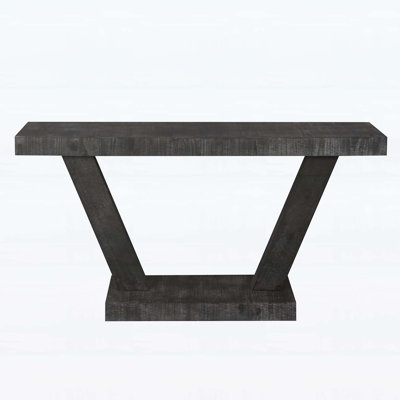 Vintage Distressed Wood Entryway Console Table