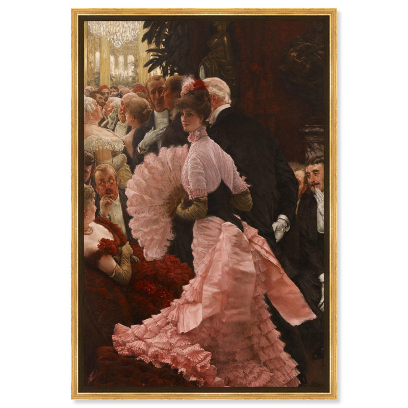 «Ambitieuse politique femme» par Art Remedy, Cadre doré, H 16 po x l 11 po x P 1,2 po