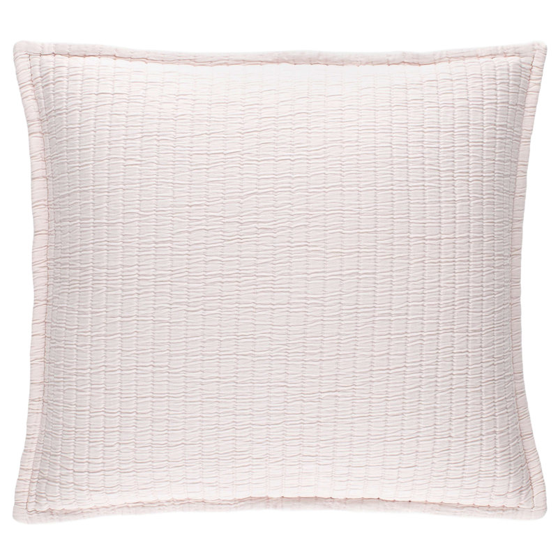 Boyfriend Matelasse Sham, Euro, Slipper Pink