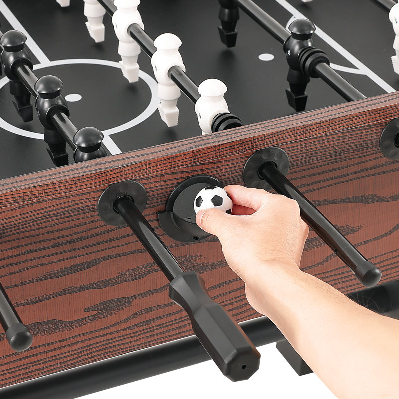 VEVOR 55'' Brown and Black Foosball Table with Telescopic Rods