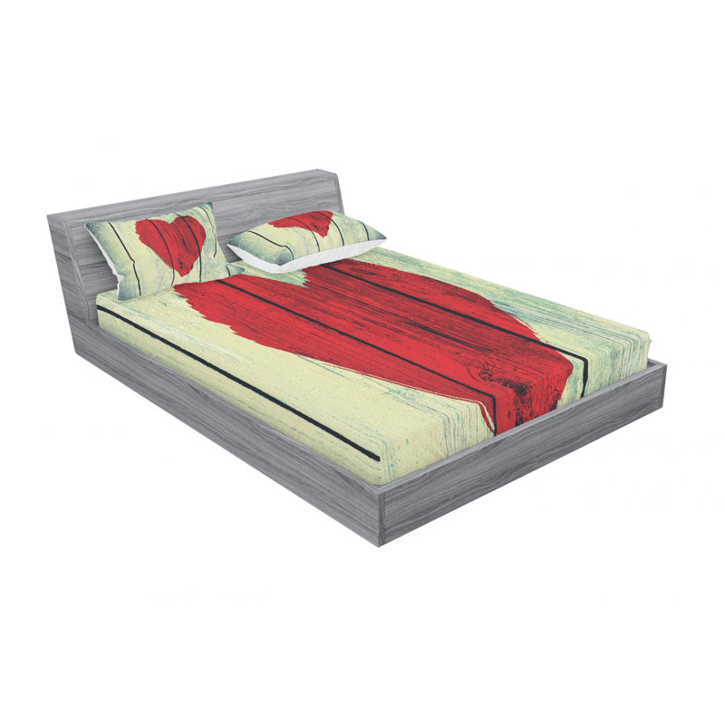 Microfiber Sheet Set, Queen Sheet Set with Fitted Sheet