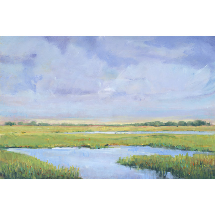 Abstract Marsh Print on Paper or Canvas