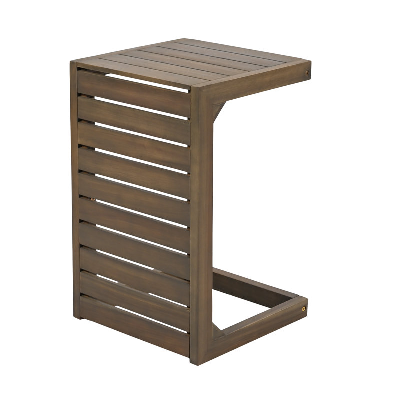 Antaqui End Table, Gray/Solid Wood